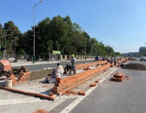 Đường gốm và hoa